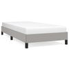 vidaXL Bettgestell ohne Matratze Hellgrau 90x200 cm Stoff