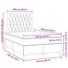 vidaXL Boxspringbett mit Matratze Rosa 120x190 cm Samt