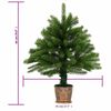 vidaXL K&uuml;nstlicher Weihnachtsbaum mit Beleuchtung & Kugeln 65 cm Gr&uuml;n