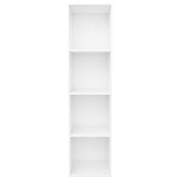 vidaXL Bücherregal/TV-Schrank Weiß 36×30×143 cm Holzwerkstoff