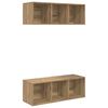 vidaXL TV-Schrankset 2 pcs Artisan-Eiche Holzwerkstoff