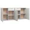 vidaXL Sideboard Betongrau 160x36x75 cm Holzwerkstoff