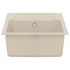 vidaXL Waschbecken Beige 780 x 500 mm 80% Quarz und 20% Harz