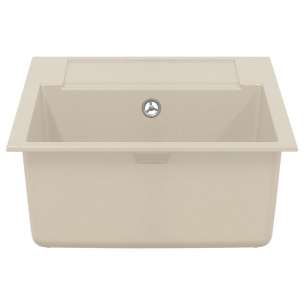 vidaXL Waschbecken Beige 780 x 500 mm 80% Quarz und 20% Harz