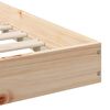 vidaXL Bettrahmen Natur 80 x 200 cm Massives Kiefernholz