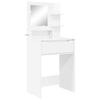 vidaXL Schlafzimmer-Frisiertische Hochglanz Wei&szlig; 80 x 39,6 x 135 cm