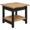 VidaXL Beistelltisch mit Regal EKAI Schwarz 50 x 50 x 45,5 cm