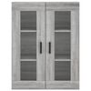 vidaXL Wandschrank Grau Sonoma 69,5x34x90 cm