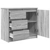 vidaXL Sideboard mit Schublade Grau Sonoma 71x35x65 cm Holzwerkstoff