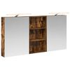 vidaXL Badezimmerschrank-Set 3 stk. R&auml;uchereiche 140 x 14,5 x 70 cm