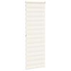 vidaXL Doppelrollo Marmorbeige 75x200 cm Stoffbreite 70,9 cm Polyester
