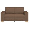 vidaXL 2-Sitzer Sofa Braun 120 cm Stoff