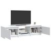 vidaXL TV-Schrank mit LED-Leuchten Wei&szlig; 140x40x36 cm