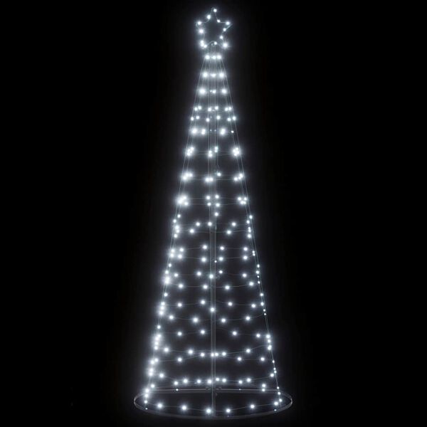 vidaXL LED Weihnachtsbaum 200 LEDs Kaltwei&szlig; 180 cm