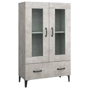 vidaXL Highboard Betongrau 70x31x115 cm Holzwerkstoff