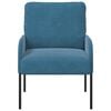 vidaXL Sofas mit Kissen 55cm Blau Sperrholz