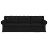 vidaXL Sofa 210cm Schwarz Metall