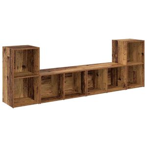 vidaXL TV-Schrankset 4 pcs Altholz 37 x 37 x 72 cm Holzwerkstoff