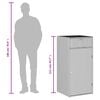 vidaXL Gartenschrank Braun 55x55x111 cm Poly Rattan