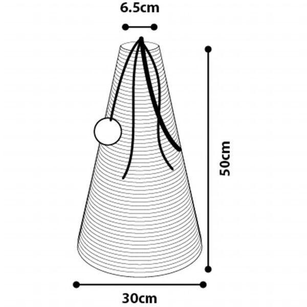 FLAMINGO Katzen-Kratzkegel 30 x 50 cm Seegras