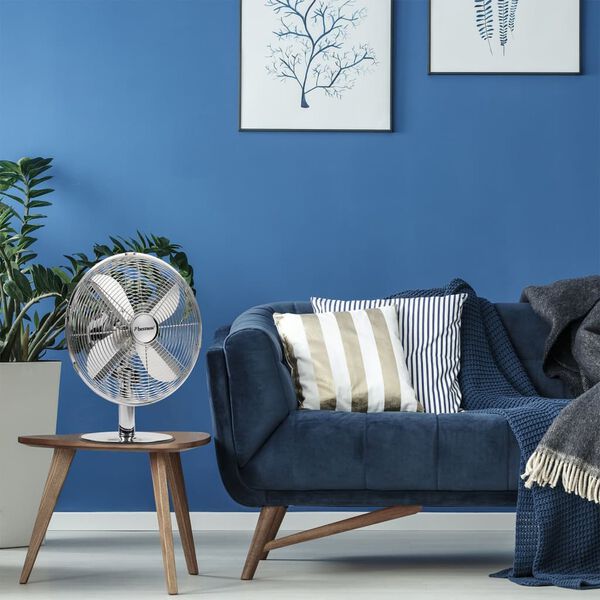 Bestron Retro Tischventilator DFT35CH 35 cm Chrom