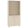 vidaXL Highboard HAMAR Massivholz Kiefer Honigbraun