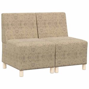 vidaXL Modulares Armfreies Sofa 2 pcs Hellgrau 55 x 74 x 82 cm