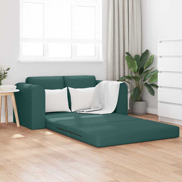 vidaXL Sofa Bett Dunkelgrün 148 x 71 x 83 cm Stoff