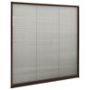 vidaXL Insektenschutz-Plissee f&uuml;r Fenster Aluminium Braun 120x120 cm