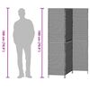 vidaXL Raumteiler Grau 146 x 180 cm Poly-Rattan