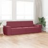 vidaXL Schlafsofa 200cm Weinrot Stoff