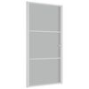 vidaXL Innent&uuml;r 102,5x201,5 cm Wei&szlig; Mattglas und Aluminium