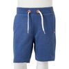 Kindershorts mit Kordelzug Dunkelblau Melange 128