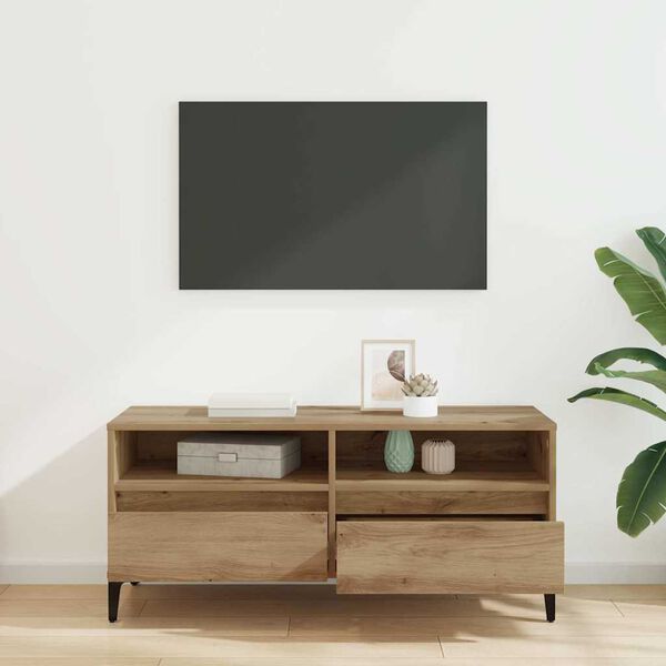 vidaXL TV-Schr&auml;nk mit Schubladen Artisan-Eiche 100 x 34,5 x 44,5 cm