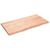 vidaXL Wandregal Hellbraun 120x60x(2-4) cm Massivholz Eiche Behandelt
