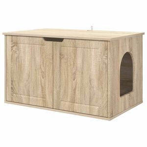 vidaXL Katzenhaus Sonoma 85 x 55 x 50,5 cm Holzwerkstoff