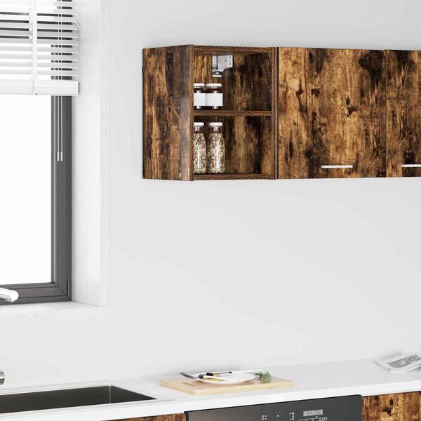 vidaXL H&auml;ngeschrank Ger&auml;ucherte Eiche 30 x 29,5 x 40 cm Holzwerkstoff