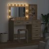 vidaXL Schminktisch mit Regal Braun 78,5 x 41 x 135 cm Holzwerkstoff