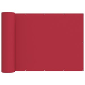 vidaXL Balkon Sichtschutz 180 x 800 cm Stoff mit PU-Beschichtung Rot