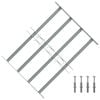 vidaXL Fenstergitter Verstellbar mit 4 Querst&auml;ben 500-650 mm