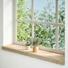 vidaXL Fensterb&auml;nke 2 Stk. Unbehandelt 100x20x2 cm Massivholz Eiche