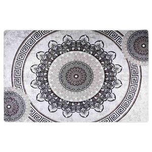 vidaXL Teppich Waschbar 80x150 cm Mehrfarbig Rutschfest