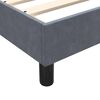 vidaXL Boxspringbett mit Matratze Dunkelgrau 140x220 cm Samt