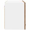 vidaXL H&auml;ngeschrank mit T&uuml;r 2 pcs Altes Holz und Wei&szlig; 60 x 31 x 40 cm