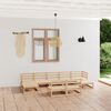 vidaXL 9-tlg. Garten-Lounge-Set Massivholz Kiefer