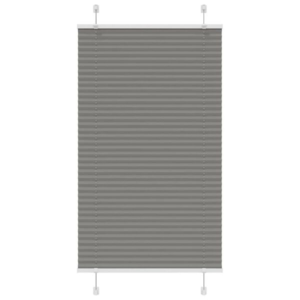 vidaXL Plissee Anthrazit 75x150 cm Stoffbreite 74,4 cm Polyester