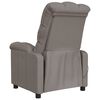 vidaXL Massagesessel Taupe Stoff