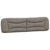 vidaXL Bett mit Matratze "Hvar" Taupe 200x200 cm Stoff