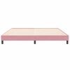 vidaXL Boxspringbett ohne Matratze Rosa 200x220 cm Samt
