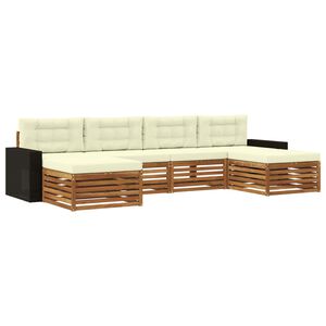 vidaXL Sofagarnituren mit Kissen 6 pcs Massivholz Akazie